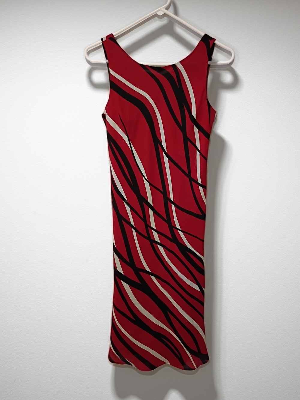 Jessica Howard Red Sleeveless Midi Dress